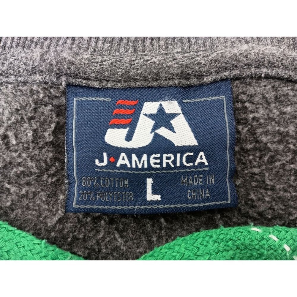 J. America Sport Lace Sweatshirt Summit Brewing Beer Sz. L Gray - Picture 7 of 7